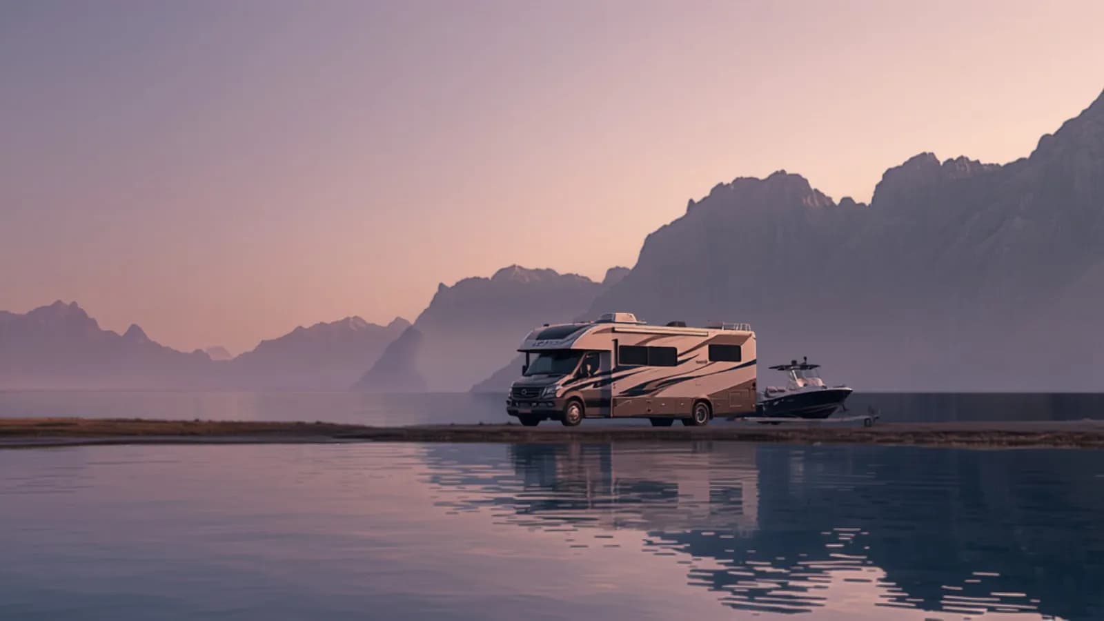 Powersports and recreation gear at dawn